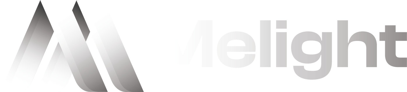 Melight Design logo fekvő transparent